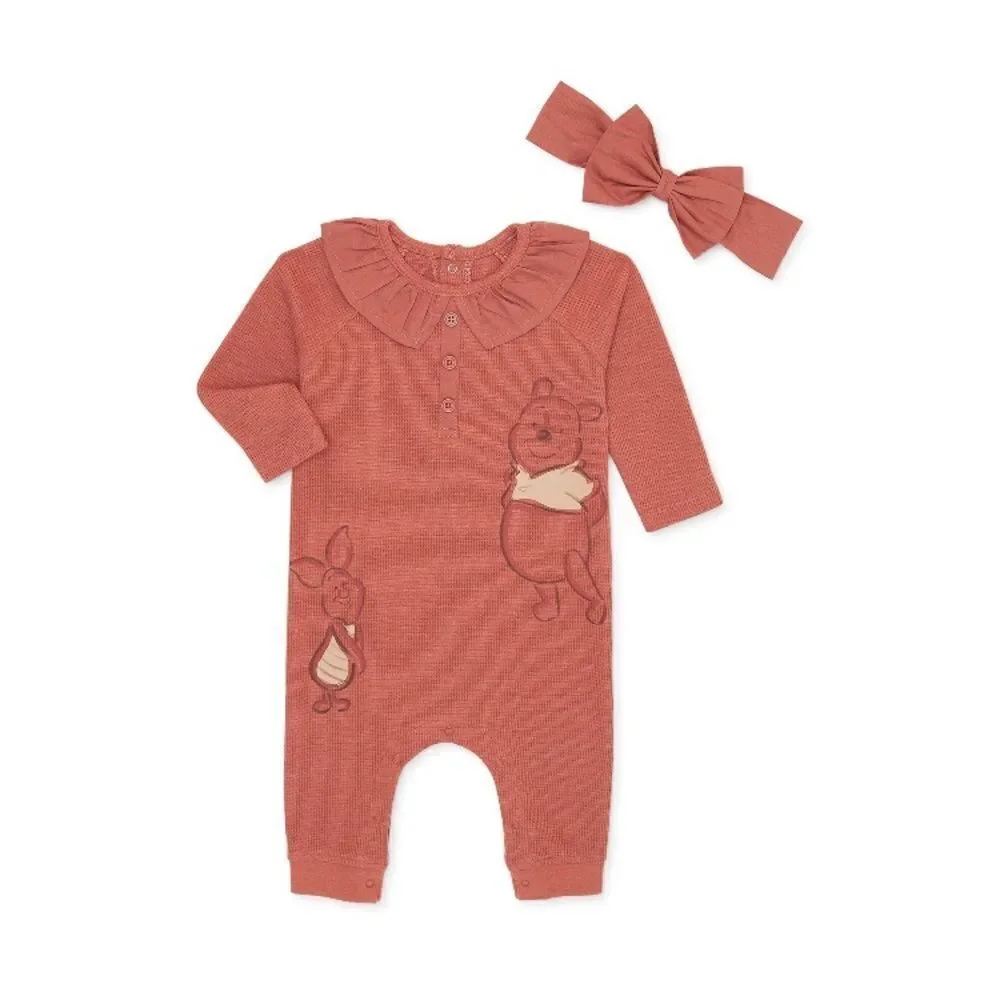 Disney Winnie The Pooh Baby Girl Romper & Summer Dresses 6-Piece Set Size 24M
